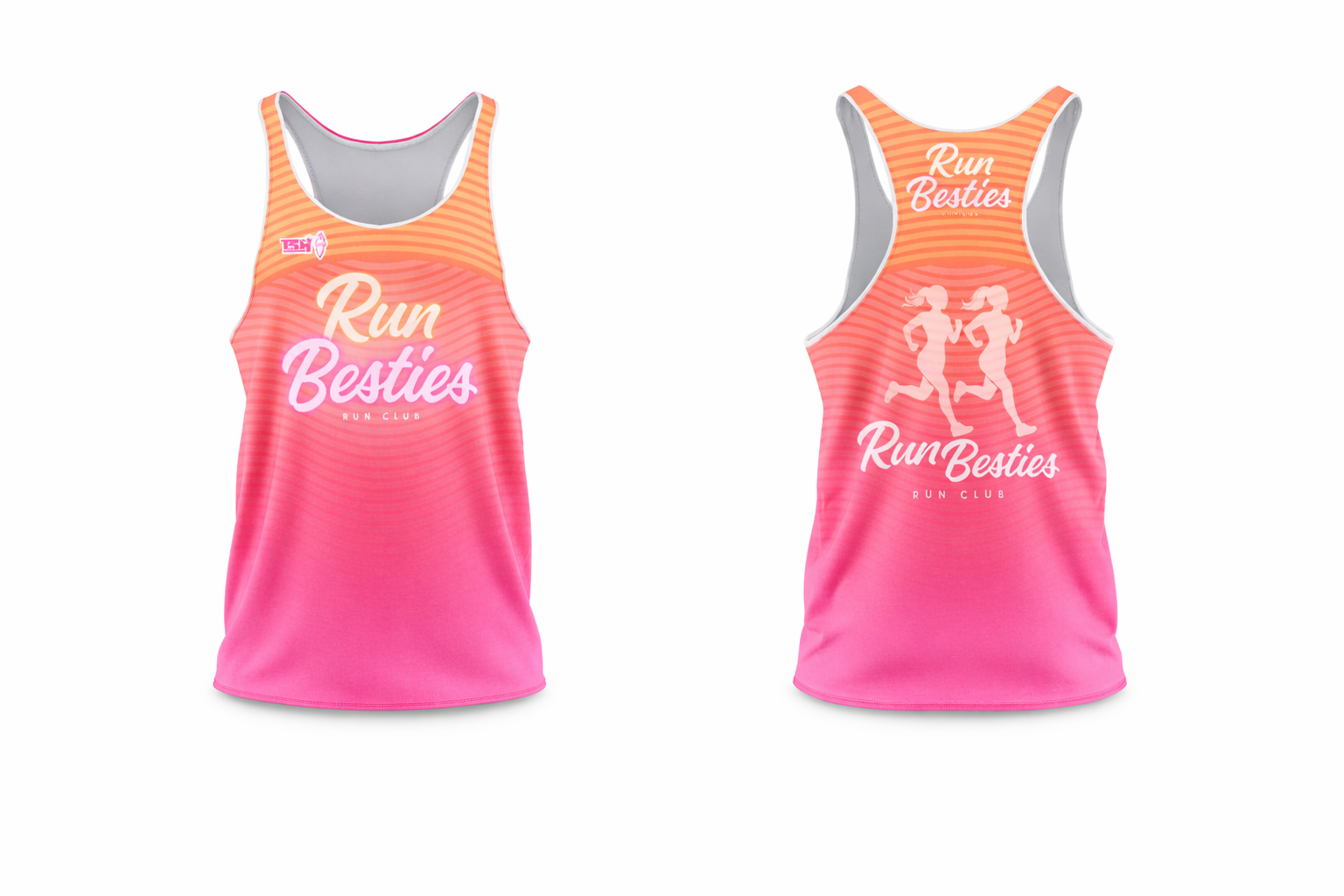 Run Besties Singlet orange